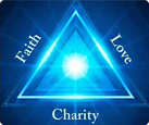 The Casa triangle represents faith, love, and charity